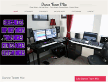 Tablet Screenshot of danceteammix.com